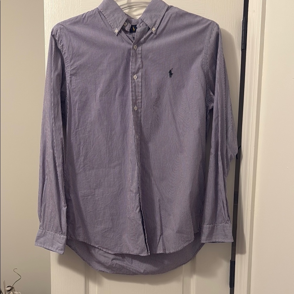 Ralph Lauren Blue Label Purple Casual Button Down Shirt